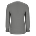 thumbnail image 3 of Felirenzacia Women’s Crew Neck Long Sleeve Dress Shirts Loose Fit Casual Tops, Tunic Pullover Fashion Fall Workwear,Gray,S, 3 of 6