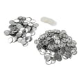 thumbnail image 1 of Juego de 100 piezas de insignias de botón en blanco, forma redonda, prevención de óxido, kit de insignias de botón de fácil impresión para máquina de fabricación de botones, 32 mm/1,3 pulgadas, 1 of 15