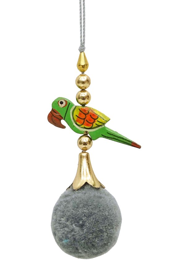 IBA Indianbeautifulart Women Pretty Keyrings For Women Slate Gray Handbag Charms Pack Of 2 Pieces