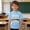 Blue, variant on Kids Back to School T Shirts Boys Girls Crewneck Short Sleeve Cotton Tees Letter Graphic Printed Loose Fit Summer Tshirts 3-10 Years