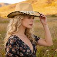 thumbnail image 2 of OJSFQUFP Jazz Hat Vintage Hat Retro Western Cowboy Hat Dance Party Hat, 2 of 6
