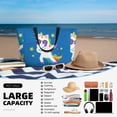 thumbnail image 5 of Daiia Cool Unicorn Star Golden Beach Travel Bag - Water-Resistant Beach Bag, Lightweight Tote with 7 Pockets for Women and Men - Gym,Pool,Camping,Reusable Grocery Bag, 5 of 7