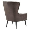 thumbnail image 5 of Tommy Hilfiger Auburn Faux Leather Wingback Chair Carbon Dark Brown, 5 of 11