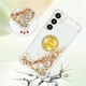 thumbnail image 3 of Funda para Samsung Galaxy S24 Plus 5G con Brillo Líquido Flotante, Purpurina, Parachoques y Anillo Giratorio Soporte, 3 of 5