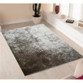 thumbnail image 1 of Amazing Rugs A1015-57 5 x 7ft. Fuzzy Shaggy Hand Tufted Area Rug in Silver, 1 of 1
