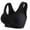 *Black, variant on Women's Seamless Wireless Comfort Bra,Front Closure Support Bralette For Women,Ladies' Pull-Up Everyday Soft Bra with Built-in Pads,Black,S-XL