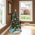 Bestwell Christmas Tree Skirt Tray Mat Rug Floor Mat for Tree Chair
