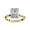 Yellow Gold, variant on 4 Prong Solitaire Engagement Ring for Women, 2.90 Carat (ctw) Radiant Cut Lab Grown Diamond Ring In 14K Yellow Gold Over Sterling Silver F-G-H, SI Quality Gifts For Her Ring Size-4