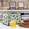 thumbnail image 5 of Toaster Covers 2 Slice, Cartoon Wavy Shark Fin Waterproof Bread Machine Cover Fits for Standard 2 Slice Toasters, Home Decor Toaster Protection with Hanging Rope, 5 of 7