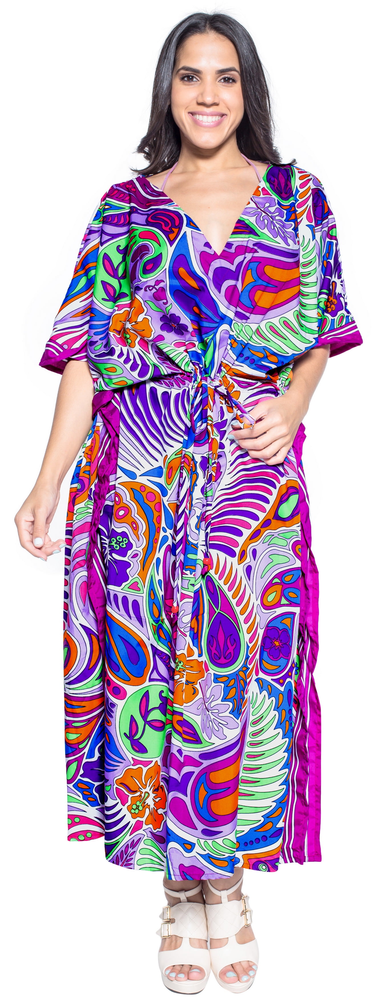 HAPPY BAY Women Beachwear Swimsuit Swimwear Caftan Cover up Loose