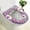Purple, variant on Universal Soft Coral Velvet Toilet Seat Cover & Cushion with Adhesive Buckle, Large Flower Design, Warm & Washable, 4 Pack, 12-inch