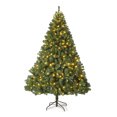 thumbnail image 1 of Árbol de Navidad artificial con 1400 ramas, fácil montaje, base metálica plegable para hogar, oficina y fiestas, 1 of 7