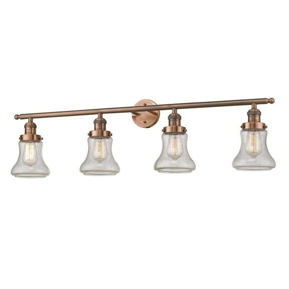 Innovations 4-LT LED Bellmont 42.25" Bathroom Fixture - Antique Copper - 215-AC-G194-LED