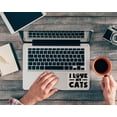 thumbnail image 2 of I Love my Cats Decal, 2 of 5