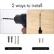 thumbnail image 2 of UBIUO Kitchen Paper Towel Holder Brushed Brass for 11-Inch Long Paper Towel Roll Wall Mount Dispenser SUS 304 Stainless Steel, A2175S30-BZ, 2 of 4