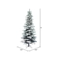 thumbnail image 3 of Vickerman 9' Flocked Utica Fir Slim Artificial Christmas Tree, Unlit, 3 of 5