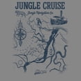 thumbnail image 2 of Junior's Jungle Cruise Map of the Jungle Cowl Neck Sweatshirt Gray Heather Small, 2 of 4