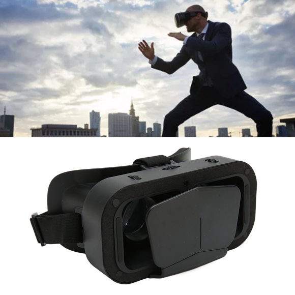 3D VR Virtual Reality Headset, 90 Degree View Support Myopia Headworn 3D VR Glasses for Mobile Phone