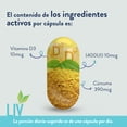 thumbnail image 4 of VITAMINA D3 LIV NUTRITION CON CÚRCUMA FRASCOCON 30 CÁPSULAS VEGANAS., 4 of 7