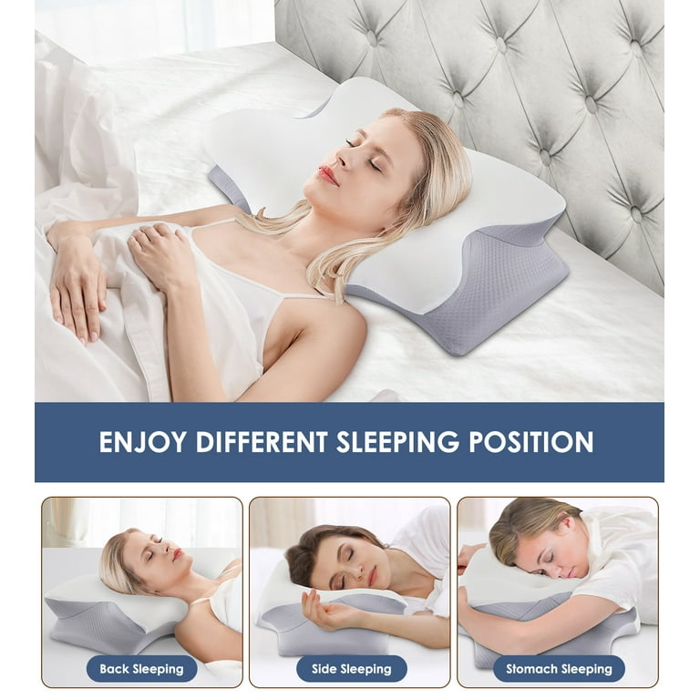MOONORAH Queen Size Cervical Pillow, Adjustable Memory Foam