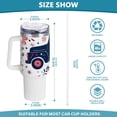 thumbnail image 3 of Cars Flowers Floral 40 oz Tumbler with Handle Insulated&nbsp;Travel Mug&nbsp;Lid Straw Leak Proof Steel Vacuum Water Bottles Glasses Fits in Car Cup Holder, 3 of 7