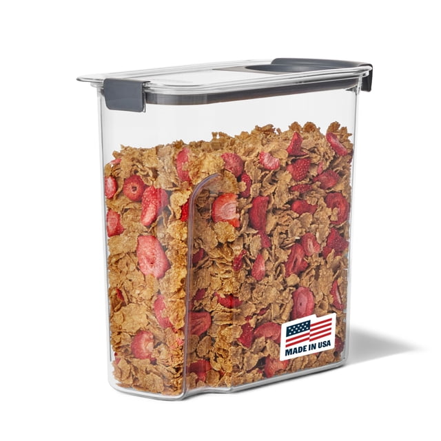 Rubbermaid Brilliance - Contenedor hermético para almacenamiento de alimentos para cereales, inastillable, sin BPA y apto para lavaplatos, capacidad de 32 onzas