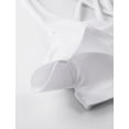 thumbnail image 5 of Sostén Deportivo CRZ YOGA con Tirantes Cruzados, Escote en V, Sin Aros, Blanco XL, 5 of 5