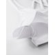 thumbnail image 5 of Sostén Deportivo CRZ YOGA con Tirantes Cruzados, Escote en V, Sin Aros, Blanco XL, 5 of 5