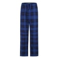 thumbnail image 2 of GLOBAL Men's Cotton Flannel Pajama Bottoms - Plaid Pajama Pants for Men with Pockets - Lounge & Sleep PJ Bottoms,2-Pack, 2 of 4