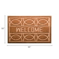 thumbnail image 3 of Embossed Coir Door Mat Geometric Pattern - Welcome, 3 of 3