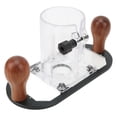 thumbnail image 1 of Trimmer Plunge Base, Circular Locking Handheld Router Plunge Base No Burr Slick   For Carving, 1 of 8