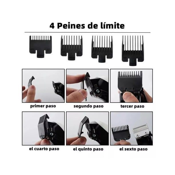 Maquina Para Cortar Cabello Cortadora De Pelo Profesional Blanca