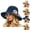 Navy, variant on HAJWOH Straw Hats for Women UV Protection Foldable Sun Hats Casual Travel Beach Vacation Visors