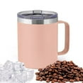 thumbnail image 5 of 12 oz Insulated Coffee Mug with Lid - Stainless Steel Camping Mug Tumbler with Handle - Double Wall Vacuum Insulated Mug For Travel, Camping, Office, Outdoor, 5 of 7