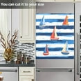 thumbnail image 3 of Yayeee Magnetic Dishwasher Cover for The Front Decoration Home Kitchen Machine Sticker Protector, Blue Sailboats, 3 of 6