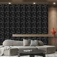 thumbnail image 3 of 3D Wall Panel Diamond for Indoor Wall Decoration for Living Room Lobby Bedroom Hotel Office, Black 30cm x 30cm, 3 of 6