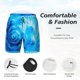 thumbnail image 3 of Fotbe Blue Shell Traje de Baño para Hombre – Shorts de Natación de Secado Rápido con Forro y Bolsillos-Small, 3 of 6
