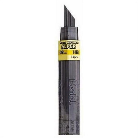 Pentel Super Hi-Polymer Lead Refill, 0.9mm Thick, 2H, 180 Pieces of Lead (50-9-2H)