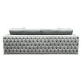thumbnail image 6 of Envy Sofa in Platinum Grey Velvet with Tufted Outside Detail and Silver Metal Trim by Diamond Sofa, 6 of 8