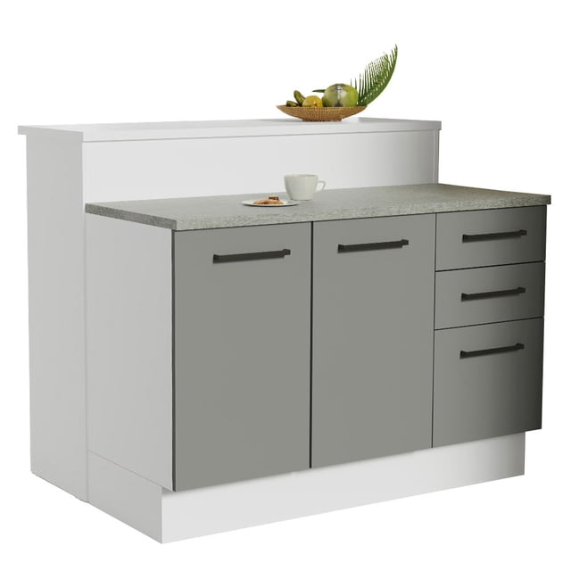 Isla Cocina Con Encimera Y Mostrador Madesa Agata 120cm MG 1