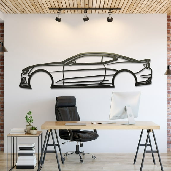 LaModaHome 2019 Camaro ZLE1 Metal Silhouette Wall Art