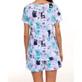 thumbnail image 5 of SMZ Womens Pajama Set 2 Piece Soft Lounge Set Short Sleeve Cozy Sleepwear Pjs Set Casual Loose Loungewear, 5 of 5