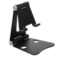 thumbnail image 4 of Folding Design Cell Phone Stand For Desk Optimal For Typing And Watching Videos Black 1Pack Adjustable Holder, 4 of 5