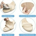 thumbnail image 2 of 3 Pairs  Women's Foot Support Pads, Anti Slip Foot Pads for Open Toed Shoes, Women's Front Foot Pads, Foot Ball Pads, Insole High-heeled Pad Inserts for Women, 2 of 6