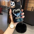 thumbnail image 1 of Makeup Mirror Mobile Phone Case, Luxurious Bling Heart-Shaped Mirror Phone Case(iPhone 12), 1 of 8