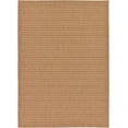 thumbnail image 3 of Unique Loom Outdoor Border Collection Area Rug - Checkered (7' 1" x 10' Rectangle Light Brown), 3 of 7