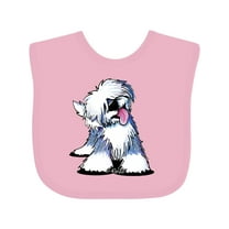 Inktastic Old English Sheepdog Boys or Girls Baby Bib