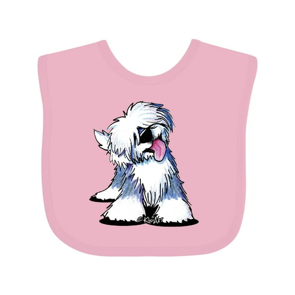 Inktastic Old English Sheepdog Boys or Girls Baby Bib