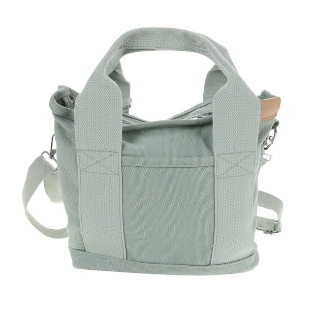 Bolso de mano de lona versátil para mujer, bolso cruzado, bolso de hombro, bolsa de almuerzo multifuncional, bolso de mano para viaje de trabajo