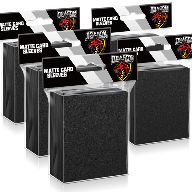 Fundas para cartas Kitoyz Black Toploaders, 500 unidades, para cartas coleccionables